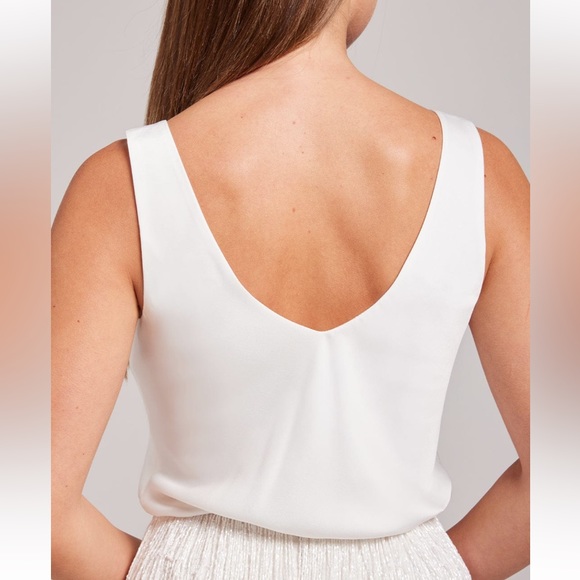 Nadine Merabi - Charlotte White Blazer + Nicole Top + Charlotte White Pants - M - Picture 11 of 16